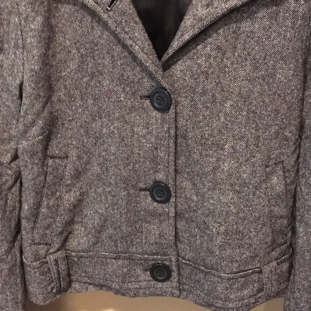 Women’s Medium Black/Gray Marbled Blazer - Picture 2 of 6